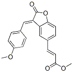 3-[2,3-Dihydro-3-[(4-methoxyphenyl)methylene]-2-oxobenzofuran-5-yl]propenoic acid methyl ester CAS#: 69721-64-8