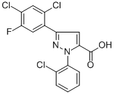 3-(2,4-DICHLORO-5-FLUOROPHENYL)-1-(2-CHLOROPHENYL)-1H-PYRAZOLE-5-CARBOXYLIC ACID CAS#: 618382-99-3