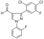 3-(2,4-DICHLORO-5-FLUOROPHENYL)-1-(2-FLUOROPHENYL)-1H-PYRAZOLE-4-CARBALDEHYDE CAS#: 618101-82-9