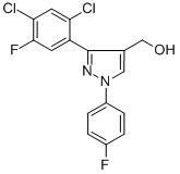 (3-(2,4-DICHLORO-5-FLUOROPHENYL)-1-(4-FLUOROPHENYL)-1H-PYRAZOL-4-YL)METHANOL CAS#: 618383-38-3