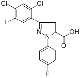 3-(2,4-DICHLORO-5-FLUOROPHENYL)-1-(4-FLUOROPHENYL)-1H-PYRAZOLE-5-CARBOXYLIC ACID CAS#: 618382-93-7