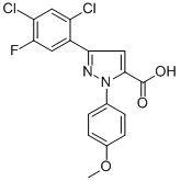 3-(2,4-DICHLORO-5-FLUOROPHENYL)-1-(4-METHOXYPHENYL)-1H-PYRAZOLE-5-CARBOXYLIC ACID CAS#: 618382-94-8