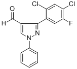 3-(2,4-DICHLORO-5-FLUOROPHENYL)-1-PHENYL-1H-PYRAZOLE-4-CARBALDEHYDE CAS#: 618098-87-6