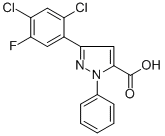 3-(2,4-DICHLORO-5-FLUOROPHENYL)-1-PHENYL-1H-PYRAZOLE-5-CARBOXYLIC ACID CAS#: 618382-91-5