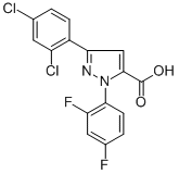 3-(2,4-DICHLOROPHENYL)-1-(2,4-DIFLUOROPHENYL)-1H-PYRAZOLE-5-CARBOXYLIC ACID CAS#: 618383-10-1