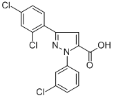 3-(2,4-DICHLOROPHENYL)-1-(3-CHLOROPHENYL)-1H-PYRAZOLE-5-CARBOXYLIC ACID CAS#: 618383-14-5