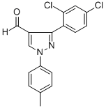 3-(2,4-DICHLOROPHENYL)-1-P-TOLYL-1H-PYRAZOLE-4-CARBALDEHYDE CAS#: 618098-96-7