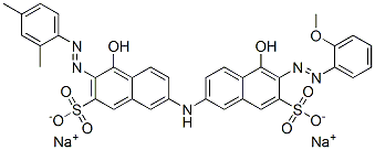 3-[(2,4-Dimethylphenyl)azo]-4-hydroxy-7-[[5-hydroxy-6-[(2-methoxyphenyl)azo]-7-sulfo-2-naphthalenyl]amino]-2-naphthalenesulfonic acid disodium salt CAS#: 68959-37-5