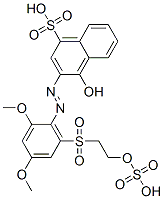 3-[[2,4-dimethoxy-6-[[2-(sulphooxy)ethyl]sulphonyl]phenyl]azo]-4-hydroxynaphthalene-1-sulphonic acid CAS#: 67674-29-7