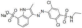 3-[[2,5-Dichloro-4-[(ethylamino)sulfonyl]phenyl]azo]-2-methyl-1H-indole-7-sulfonic acid sodium salt CAS#: 67786-20-3