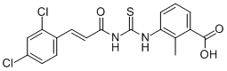 3-[[[[3-(2,4-DICHLOROPHENYL)-1-OXO-2-PROPENYL]AMINO]THIOXOMETHYL]AMINO]-2-METHYL-BENZOIC ACID CAS#: 530147-84-3