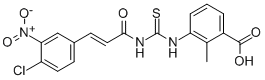 3-[[[[3-(4-CHLORO-3-NITROPHENYL)-1-OXO-2-PROPENYL]AMINO]THIOXOMETHYL]AMINO]-2-METHYL-BENZOIC ACID CAS#: 530128-33-7
