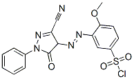 3-[[(3-Cyano-4,5-dihydro-5-oxo-1-phenyl-1H-pyrazol)-4-yl]azo]-4-methoxybenzenesulfonic acid chloride CAS#: 62592-55-6