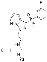 3-[(-3-Fluorophenyl)sulfonyl]-N,N-dimethyl-1H-pyrrolo[2,3-b]pyridine-1-ethanaminedihydrochloride CAS#: 633304-27-5
