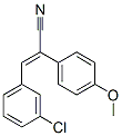 3-(3-chlorophenyl)-2-(4-methoxyphenyl)prop-2-enenitrile CAS#: 7146-74-9