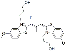 3-(3-hydroxypropyl)-2-[3-[3-(3-hydroxypropyl)-5-methoxy-3H-benzothiazol-2-ylidene]-2-methylprop-1-enyl]-5-methoxybenzothiazolium iodide CAS#: 63123-36-4