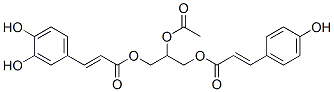 3-(3,4-Dihydroxyphenyl)propenoic acid 2-acetoxy-3-[[3-(4-hydroxyphenyl)-1-oxo-2-propenyl]oxy]propyl ester CAS#: 65526-89-8