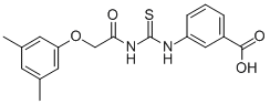 3-[[[[(3,5-DIMETHYLPHENOXY)ACETYL]AMINO]THIOXOMETHYL]AMINO]-BENZOIC ACID CAS#: 530128-52-0
