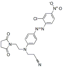 3-[[4-[(2-Chloro-4-nitrophenyl)azo]phenyl][2-(2,5-dioxo-1-pyrrolidinyl)ethyl]amino]propanenitrile CAS#: 63467-27-6