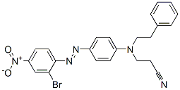 3-[[4-[(2-bromo-4-nitrophenyl)azo]phenyl](2-phenylethyl)amino]propiononitrile CAS#: 64071-85-8