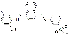 3-[[4-[(2-hydroxy-5-methylphenyl)azo]-1-naphthyl]azo]benzenesulphonic acid CAS#: 63251-41-2