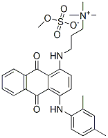 [3-[[4-[(2,4-dimethylphenyl)amino]-9,10-dihydro-9,10-dioxo-1-anthryl]amino]propyl]trimethylammonium methyl sulphate CAS#: 60352-98-9
