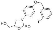 3-(4-((3-Fluorophenyl)methoxy)phenyl)-5-(hydroxymethyl)-2-oxazolidinon e CAS#: 64590-38-1