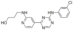 3-(4-(4-(3-chlorophenylaMino)-1,3,5-triazin-2-yl)pyridin-2-ylaMino)propan-1-ol CAS#: 652153-35-0