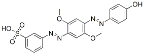 3-[[4-[(4-hydroxyphenyl)azo]-2,5-dimethoxyphenyl]azo]benzenesulphonic acid CAS#: 61886-19-9