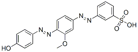 3-[[4-[(4-hydroxyphenyl)azo]-3-methoxyphenyl]azo]benzenesulphonic acid CAS#: 68400-41-9