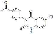 3-(4-Acetylphenyl)-6-chloro-2,3-dihydro-2-thioxoquinazolin-4(1H)-one CAS#: 64046-69-1