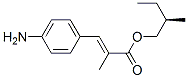 3-(4-Aminophenyl)-2-methylpropenoic acid (R)-2-methylbutyl ester CAS#: 62742-51-2