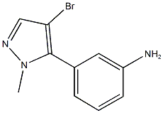 3-(4-BROMO-1-METHYL-1H-PYRAZOL-5-YL)ANILINE CAS#: 573711-38-3