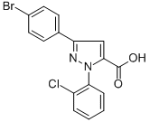 3-(4-BROMOPHENYL)-1-(2-CHLOROPHENYL)-1H-PYRAZOLE-5-CARBOXYLIC ACID CAS#: 618102-68-4