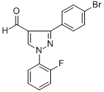 3-(4-BROMOPHENYL)-1-(2-FLUOROPHENYL)-1H-PYRAZOLE-4-CARBALDEHYDE CAS#: 618098-71-8