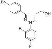 (3-(4-BROMOPHENYL)-1-(2,4-DIFLUOROPHENYL)-1H-PYRAZOL-4-YL)METHANOL CAS#: 618383-24-7