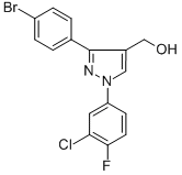 (3-(4-BROMOPHENYL)-1-(3-CHLORO-4-FLUOROPHENYL)-1H-PYRAZOL-4-YL)METHANOL CAS#: 618383-29-2