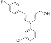 (3-(4-BROMOPHENYL)-1-(3-CHLOROPHENYL)-1H-PYRAZOL-4-YL)METHANOL CAS#: 618441-69-3