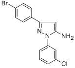 3-(4-BROMOPHENYL)-1-(3-CHLOROPHENYL)-1H-PYRAZOL-5-AMINE CAS#: 618098-29-6