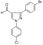 3-(4-BROMOPHENYL)-1-(4-CHLOROPHENYL)-1H-PYRAZOLE-4-CARBALDEHYDE CAS#: 618098-49-0