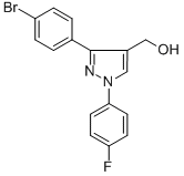 (3-(4-BROMOPHENYL)-1-(4-FLUOROPHENYL)-1H-PYRAZOL-4-YL)METHANOL CAS#: 618441-65-9