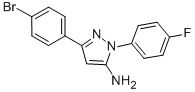 3-(4-BROMOPHENYL)-1-(4-FLUOROPHENYL)-1H-PYRAZOL-5-AMINE CAS#: 618098-14-9