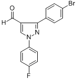 3-(4-BROMOPHENYL)-1-(4-FLUOROPHENYL)-1H-PYRAZOLE-4-CARBALDEHYDE CAS#: 618098-58-1