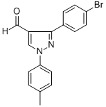 3-(4-BROMOPHENYL)-1-P-TOLYL-1H-PYRAZOLE-4-CARBALDEHYDE CAS#: 618098-44-5