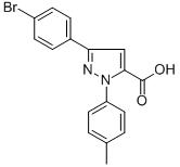 3-(4-BROMOPHENYL)-1-P-TOLYL-1H-PYRAZOLE-5-CARBOXYLIC ACID CAS#: 618102-62-8