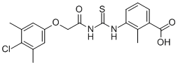 3-[[[[(4-CHLORO-3,5-DIMETHYLPHENOXY)ACETYL]AMINO]THIOXOMETHYL]AMINO]-2-METHYL-BENZOIC ACID CAS#: 530132-33-3