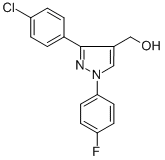 (3-(4-CHLOROPHENYL)-1-(4-FLUOROPHENYL)-1H-PYRAZOL-4-YL)METHANOL CAS#: 618441-64-8