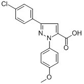 3-(4-CHLOROPHENYL)-1-(4-METHOXYPHENYL)-1H-PYRAZOLE-5-CARBOXYLIC ACID CAS#: 618102-41-3