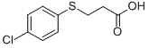 3-[(4-CHLOROPHENYL)SULFANYL]PROPANOIC ACID CAS#: 6310-27-6