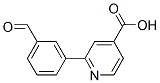 3-(4-Carboxypyridin-2-yl)benzaldehyde CAS#: 566198-38-7